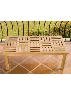 Basketweave Rectangular Table, Large -Green Haven Shop 36351 005v 1 basketweave teak coffee tables