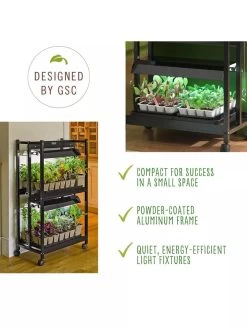 Compact 2-Tier SunLite® Garden -Green Haven Shop 39 414 7