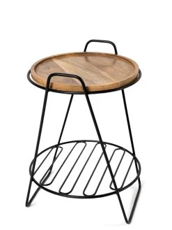 Hairpin Plant Stand With Shelf -Green Haven Shop 3 4 crop 8612670 222