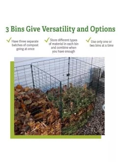 3-Bin Wire Composter -Green Haven Shop 40 280 versatility GSC