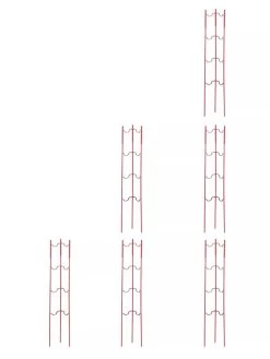 Stacking Tomato Ladders, Set Of 6 9 Stacking Tomato Ladders, Set Of 6 -Green Haven Shop 40309 Red stacking tomato ladders set of 6 red tif