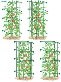 Tomato Cages, Set Of 4 -Green Haven Shop 8587040 GR 001E tif