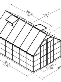Canopia® By Palram Balance Greenhouse, 8' X 12' -Green Haven Shop 8588023 06V jpg