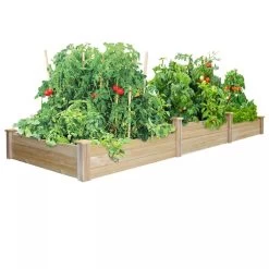 Pine Raised Garden Bed, 2'x4'x10.5" High -Green Haven Shop 8588181 01V tif