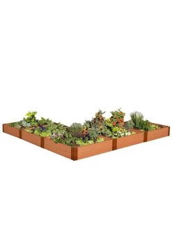 L-Shaped Composite Raised Bed, 12'x12' With 1" Boards -Green Haven Shop 8588254 04v