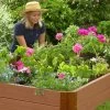 Classic Sienna Composite Raised Bed, 11" High With 2" Board