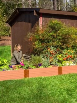 Classic Sienna Composite Raised Bed, 11" High With 2" Board -Green Haven Shop 8588267 03V tif