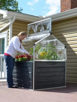 Canopia® By Palram Plant Inn™ Raised Bed Greenhouse, 4' X 4' -Green Haven Shop 8588308 02V tif