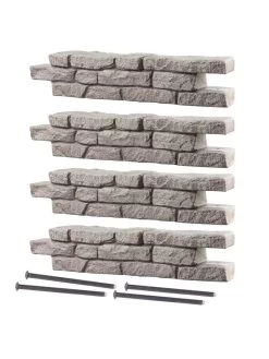 Rock Lock Interlocking Garden System, Straight Sets -Green Haven Shop 8588324 01V