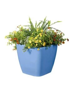 Viva Square Self-Watering Rolling Planter, 14" Diameter -Green Haven Shop 8589777BL 6080 tif