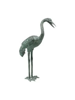 Bronze Crane Statues, Small -Green Haven Shop 8589916 001v