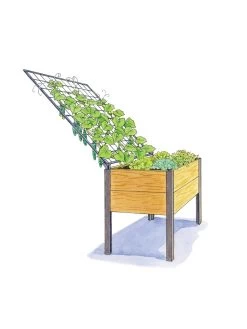 Space-Maker Pivoting Trellis, 4' -Green Haven Shop 8590247 SMTrellis 4ft tif