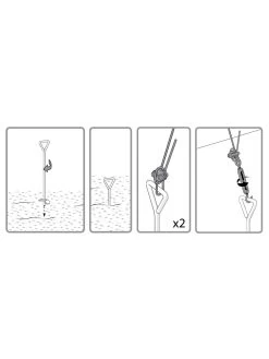 Canopia® By Palram Anchoring Kit For Snap & Grow™ Greenhouse -Green Haven Shop 8591357 08v