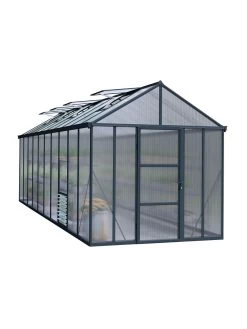 Canopia® By Palram Glory™ Greenhouse, 8' -Green Haven Shop 8591552 02v glory greenhouse 8 x 20 ft