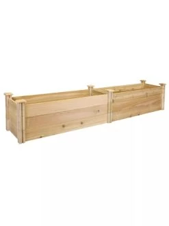 Premium Cedar Raised Garden Bed, 16" X 96" -Green Haven Shop 8593824 01V greenes premium cedar raised garden bed