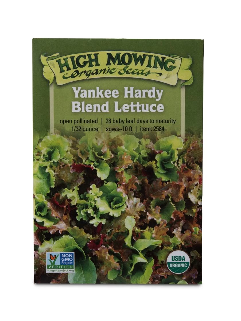 Yankee Hardy Blend Lettuce Organic Seeds 1 Yankee Hardy Blend Lettuce Organic Seeds