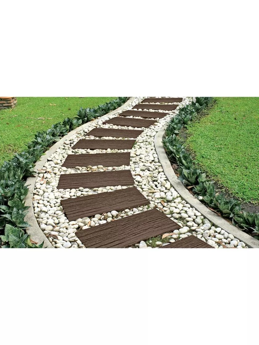 Recycled Rubber Railroad Tie Stepping Stone 2 Recycled Rubber Railroad Tie Stepping Stone - Image 2