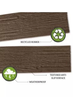 Recycled Rubber Railroad Tie Stepping Stone 8 Recycled Rubber Railroad Tie Stepping Stone -Green Haven Shop 8594281 3