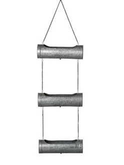 Galvanized Hanging Triple Planter -Green Haven Shop 8595213 0005 tif