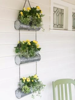 Galvanized Hanging Triple Planter -Green Haven Shop 8595213 1108 tif