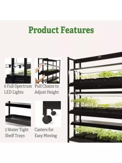LED SunLite® 3-Tier Garden -Green Haven Shop 8595554 4