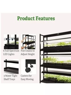 LED SunLite® High Intensity 3-Tier Garden -Green Haven Shop 8596024 4