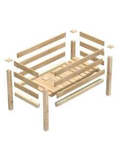 Elevated Cedar Garden Bed, 2' X 4' X 31" -Green Haven Shop 8596147 09V 3 4