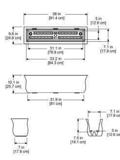 Valencia Window Box, 3' 9 Valencia Window Box, 3' -Green Haven Shop 8596436 18V tif
