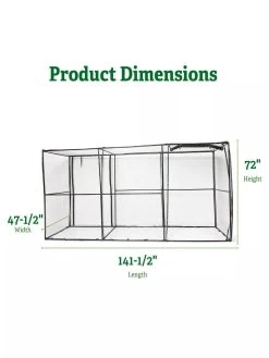 Crop Cage, 4' X 12' -Green Haven Shop 8596540 2
