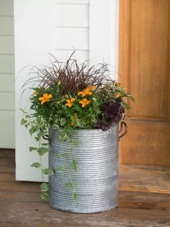 Galvanized Rim Planters 8 Galvanized Rim Planters -Green Haven Shop 8597443 1708 tif