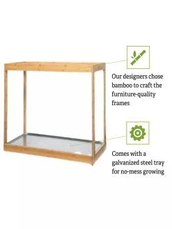 Medium Bamboo LED Grow Light Garden -Green Haven Shop 8597883 5