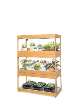 Bamboo LED Grow Light Garden For Succulents And Seeds -Green Haven Shop 8598084 3000 tif