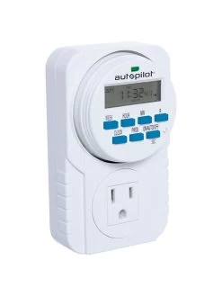 Digital Programmable 7 Day Timer Single Outlet -Green Haven Shop 8598884 02v