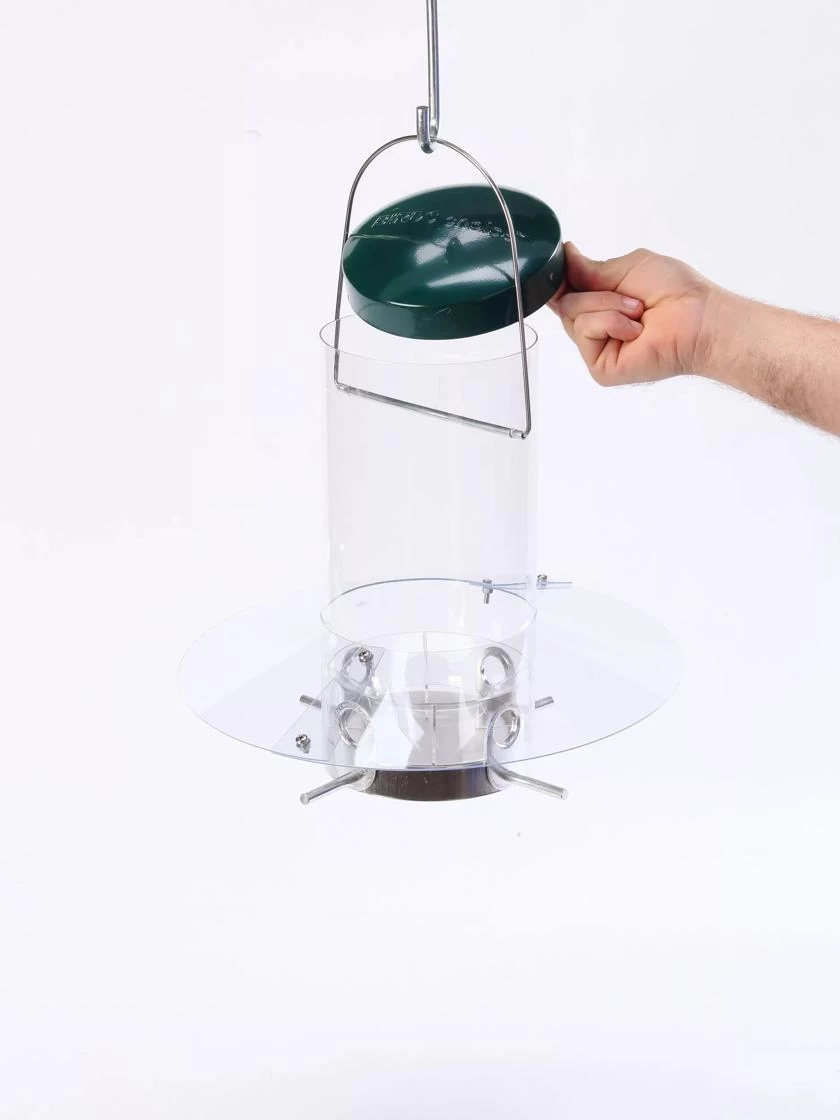 Birds Choice™ Classic Tube Feeder With Weather Guard Baffle, 12" 2 Birds Choice™ Classic Tube Feeder With Weather Guard Baffle, 12" - Image 2