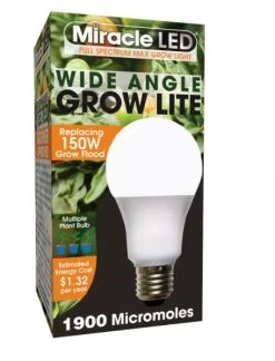 Miracle LED Corded 4-Socket Grow Light Kit With Bulbs, Full Spectrum And Red -Green Haven Shop 8599032 02V tif