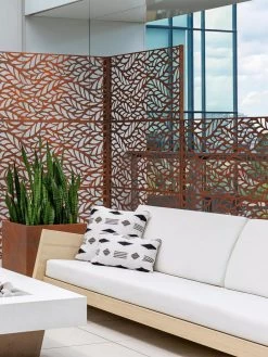 Veradek 2-Panel Privacy Screen Set, Flowleaf -Green Haven Shop 8599212 06V tif