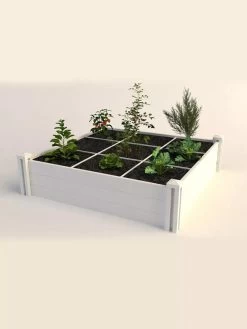 Raised Garden Bed With Grow Grid, 4' X 4' -Green Haven Shop 8599291 02V