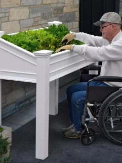 Liberty Accessible Vinyl Elevated Raised Garden