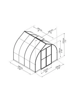Canopia® By Palram Bella™ Greenhouse, 8' -Green Haven Shop 8599337 08v