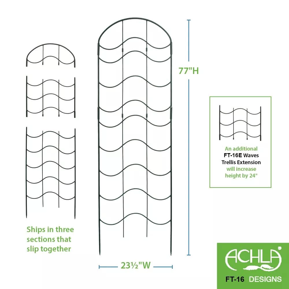 Achla Designs Waves Trellis Extension Piece 1 Achla Designs Waves Trellis Extension Piece