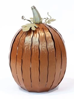 Desert Steel Pumpkin Luminary, Tall -Green Haven Shop 8599559 10v