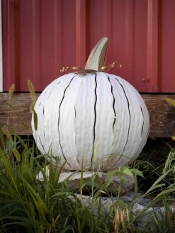 Desert Steel Pumpkin Luminary, Short -Green Haven Shop 8599560 06v desert steel pumpkin luminary short lantern