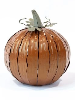 Desert Steel Pumpkin Luminary, Short -Green Haven Shop 8599560 10v