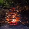 Desert Steel Pine Cone Luminary