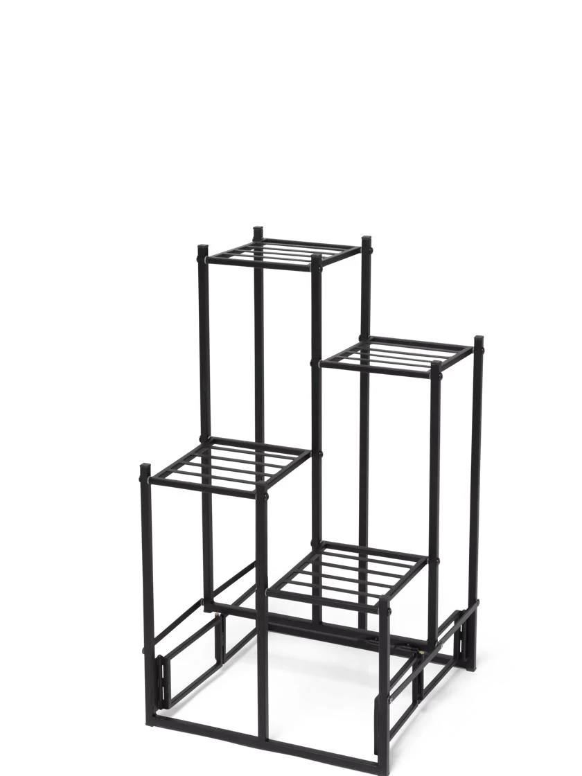 4-Tier Square Foldable Plant Stand 3 4-Tier Square Foldable Plant Stand - Image 3