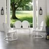 Crosley Griffith Loveseat & 2 Chairs Metal Outdoor Seating Set
