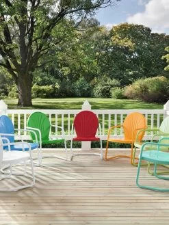 Crosley Griffith Metal Outdoor Chair -Green Haven Shop 8599640 01V tif