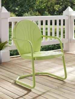Crosley Griffith Metal Outdoor Chair -Green Haven Shop 8599640 11V tif