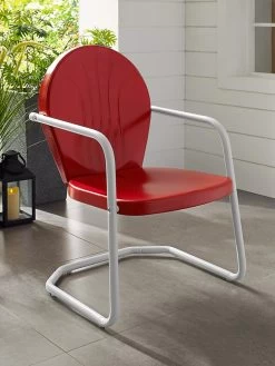 Crosley Griffith Metal Outdoor Chair -Green Haven Shop 8599640 14V tif