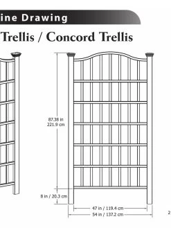 Concord Composite Vinyl Trellis -Green Haven Shop 8599770 03V tif